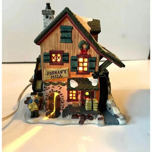 Vintage Copperfield Keepsake Porcelain Lighted House "Joshan's Mill"